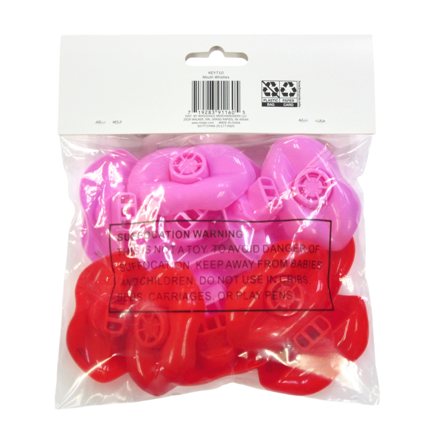 slide 2 of 2, Meijer Corporate Seasonal Meijer Valentine Mouth Whistles 12ct, 12 ct
