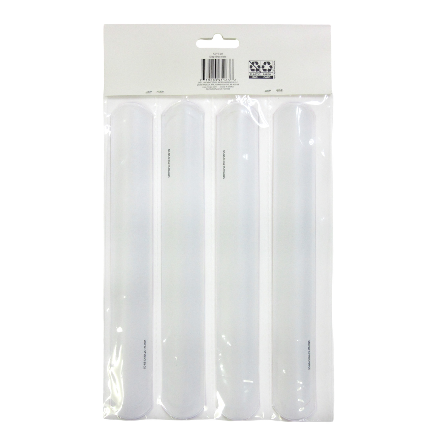 slide 2 of 2, Meijer Corporate Seasonal Meijer Valentine Slap Bracelets 4ct, 4 ct