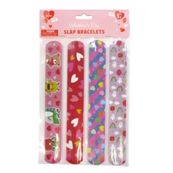 Meijer Corporate Seasonal Meijer Valentine Slap Bracelets 4ct