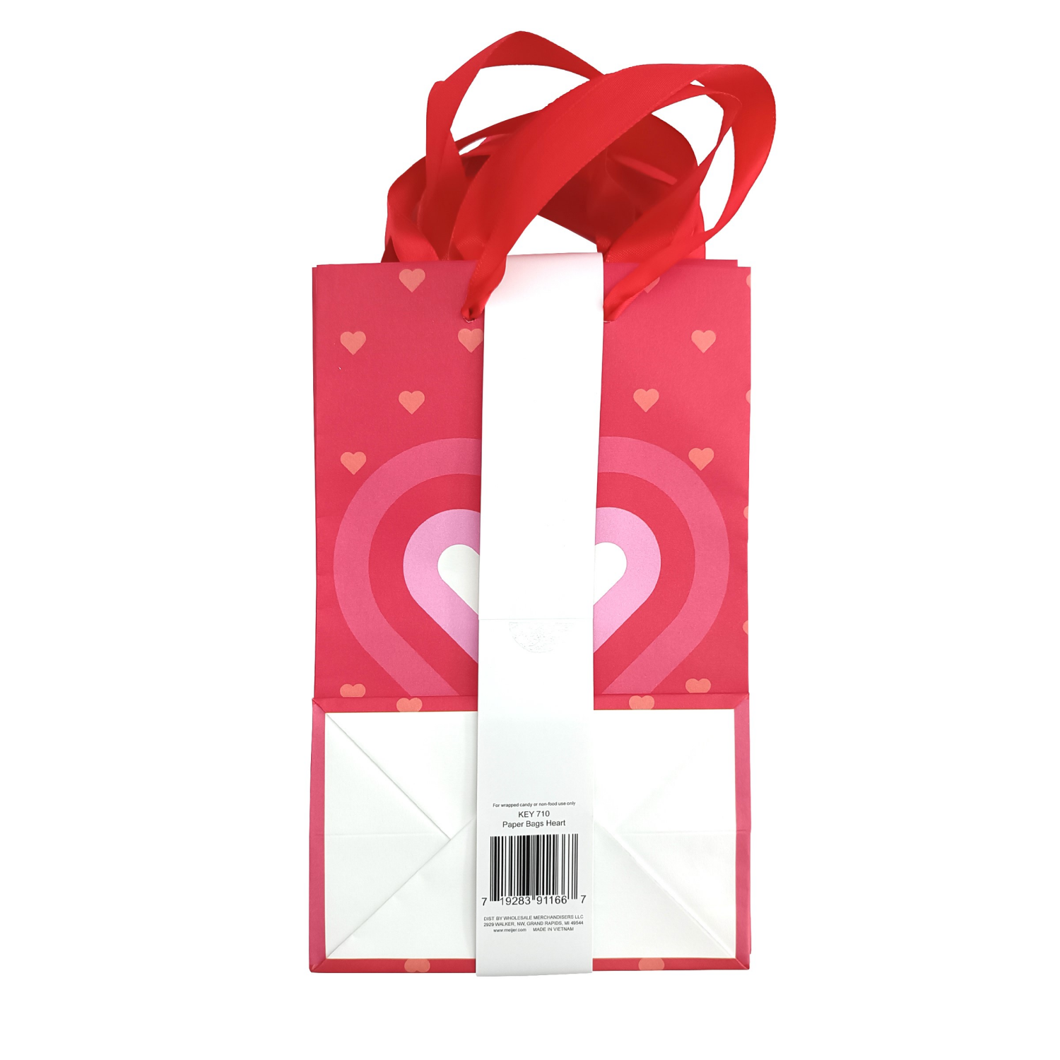 slide 2 of 2, Meijer Corporate Seasonal Meijer Valentine Paper Bag 4 Counts, 4 ct