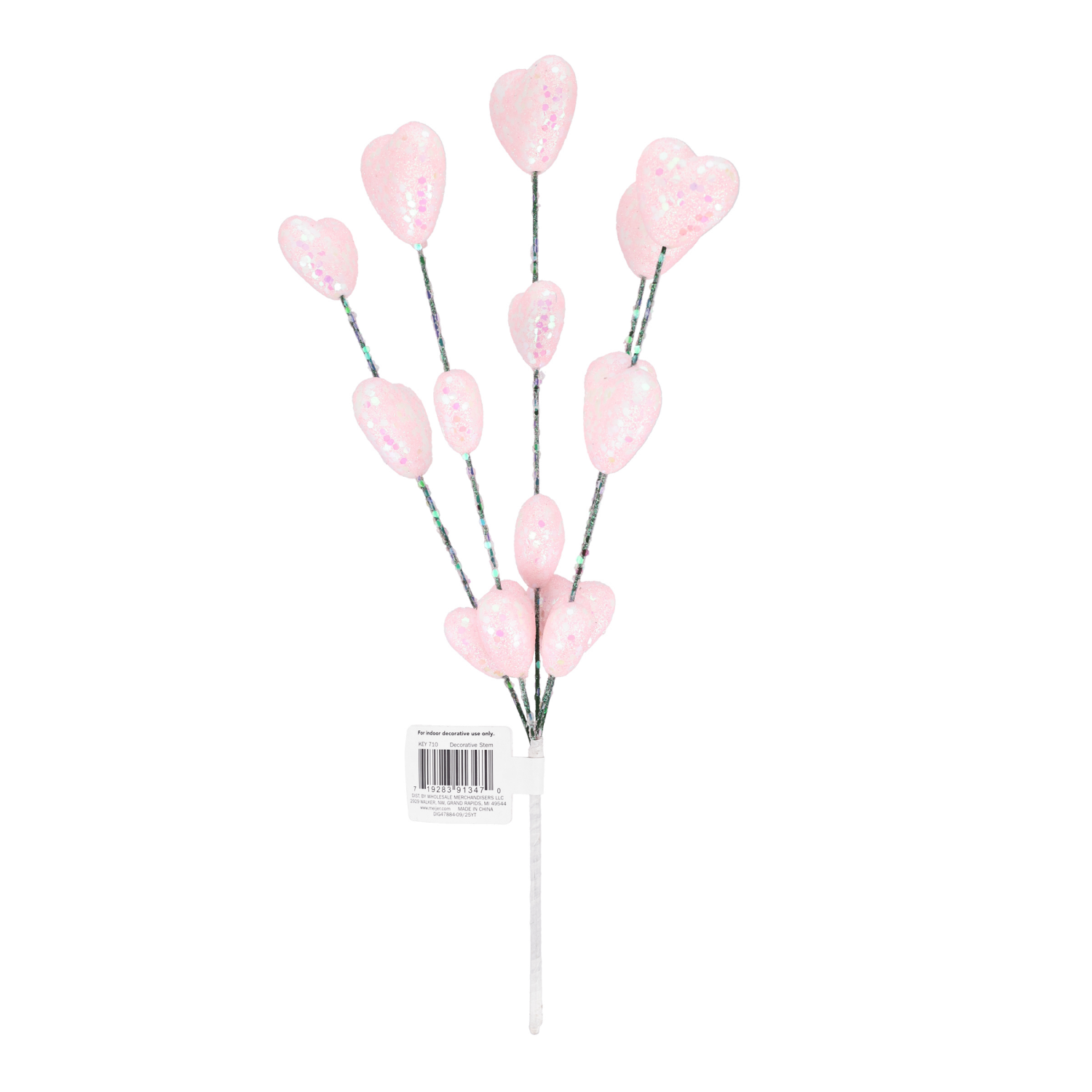 slide 2 of 3, Meijer Corporate Seasonal Mcs Valentine Heart Faux Stem, h 14 in