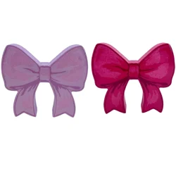 Meijer Corporate Seasonal Mcs Val Bow Wood Block 2 Asst