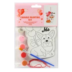 Meijer Corporate Seasonal Valentine's Day Dog Shaped Canvas Kit, 5.5 In, 1 Ct