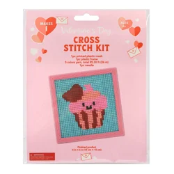 Meijer Corporate Seasonal Valentine's Day Cake Cross Stitch, 5.75 In, 1 Ct