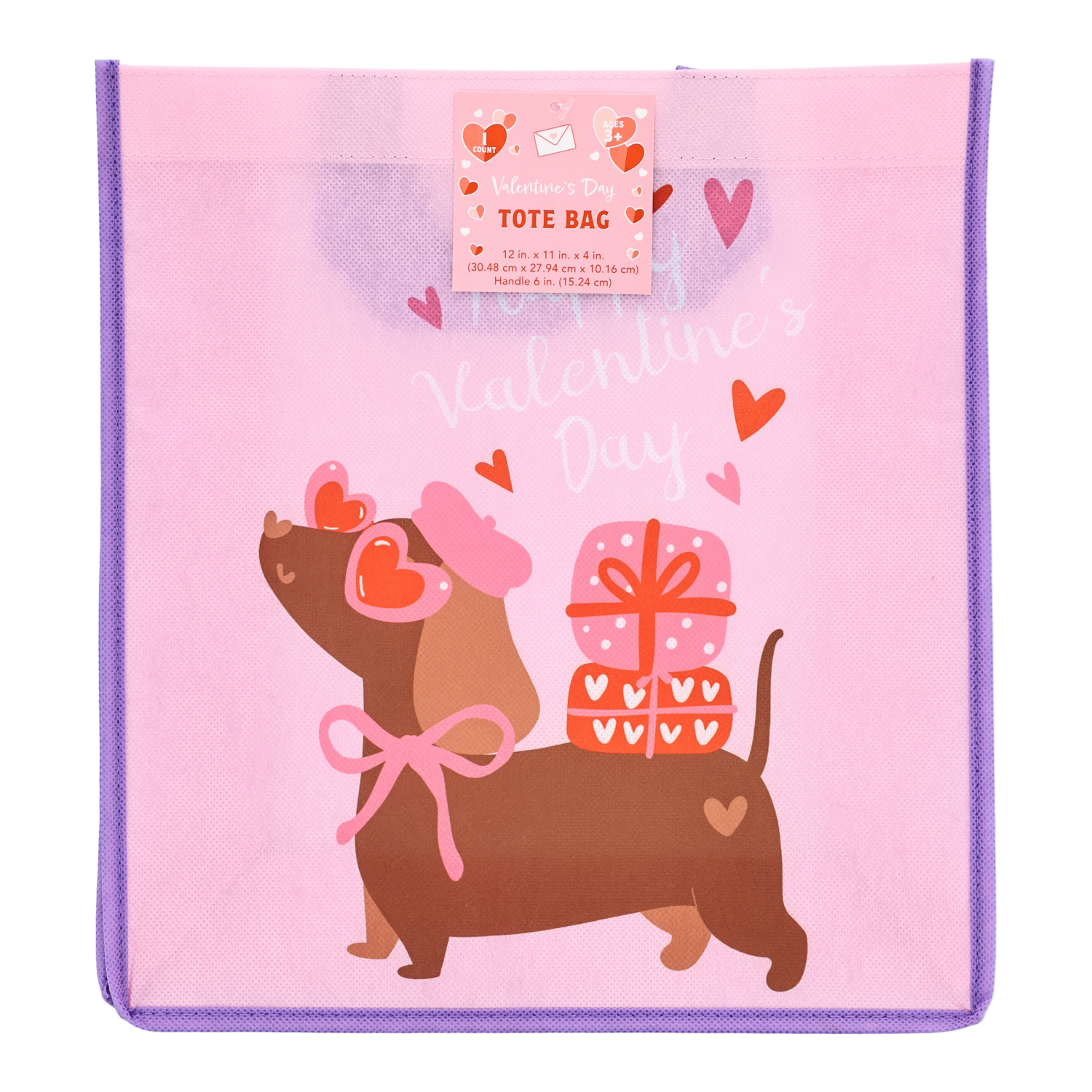 slide 6 of 8, Meijer Corporate Seasonal Mcs Val Non-Woven Tote Bag 4ast, 12 in