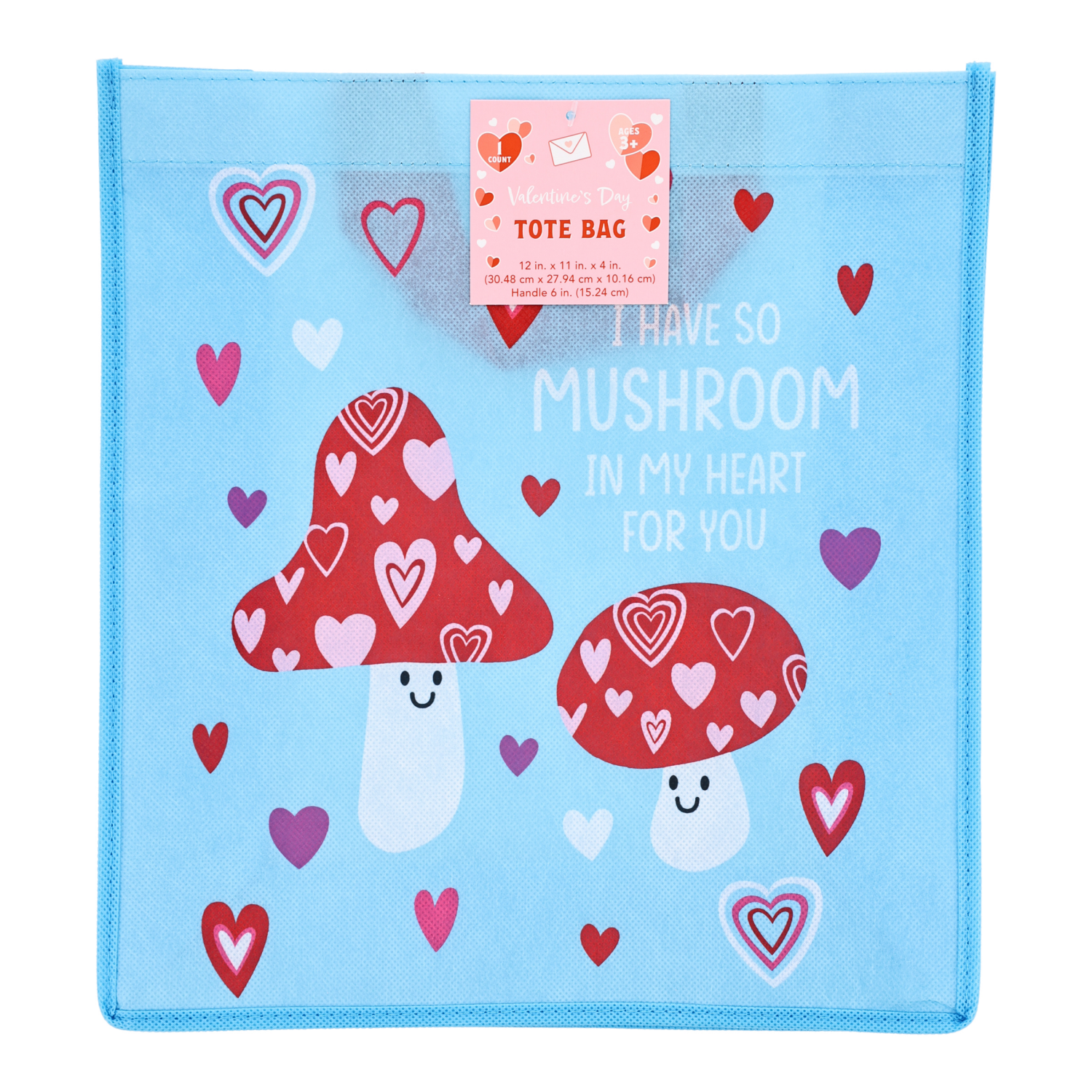 slide 2 of 8, Meijer Corporate Seasonal Mcs Val Non-Woven Tote Bag 4ast, 12 in