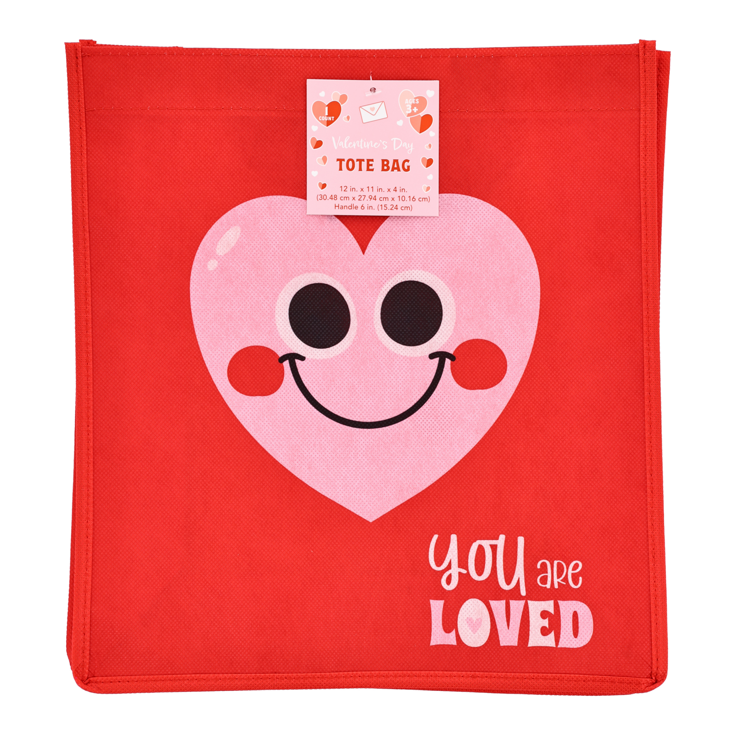 slide 3 of 8, Meijer Corporate Seasonal Mcs Val Non-Woven Tote Bag 4ast, 12 in