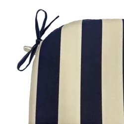 ROOM & RETREAT Rr Seat Pad Blue Stripe