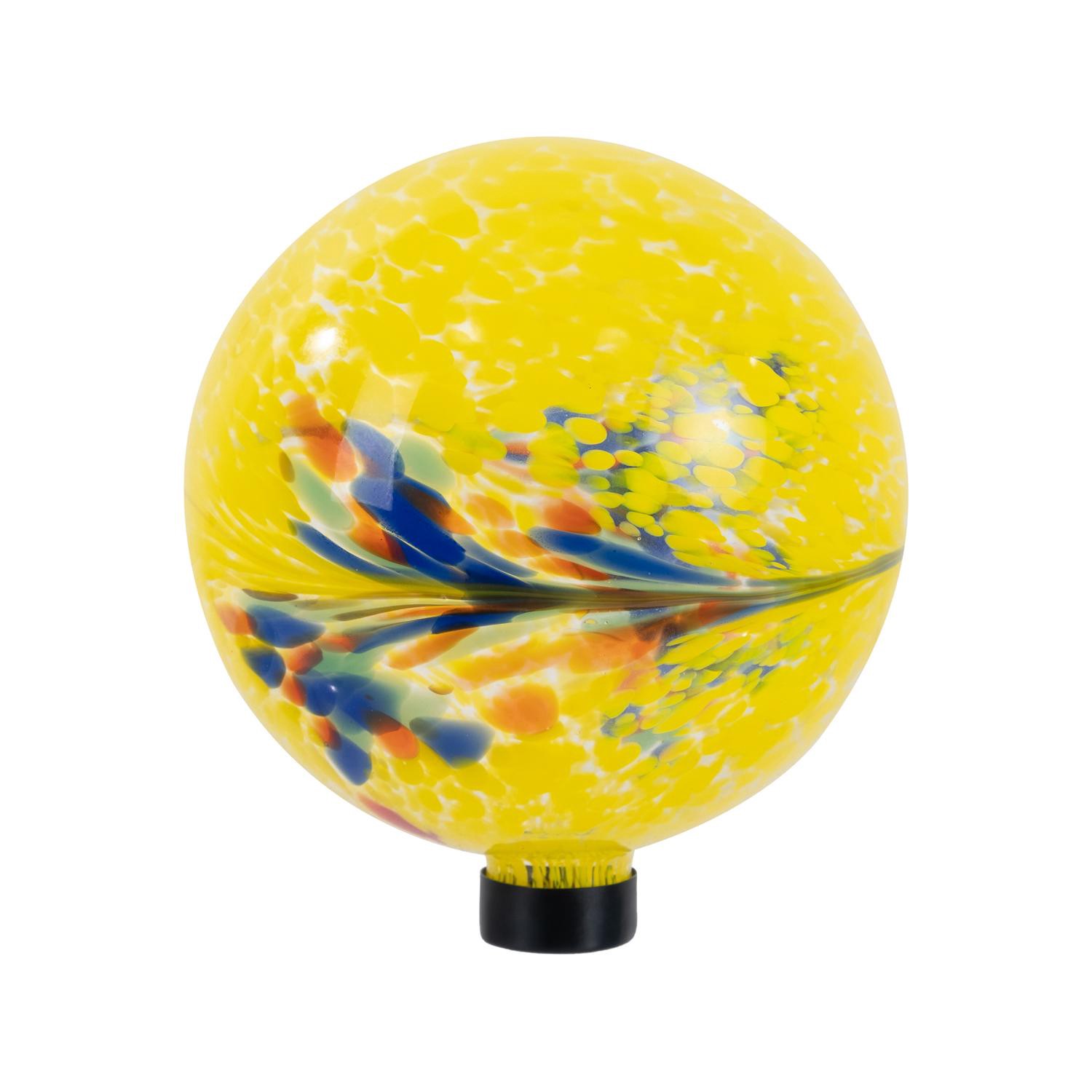 slide 1 of 1, Room & Retreat Gazing Ball, Yellow, 10 In, 10 in