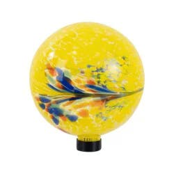 Room & Retreat Gazing Ball, Yellow, 10 In