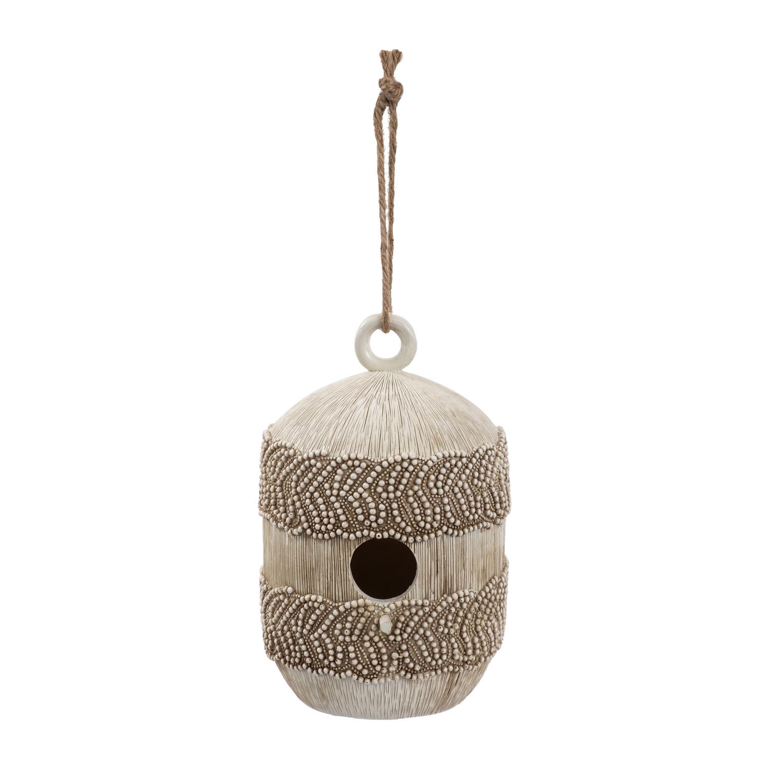 slide 1 of 1, Room & Retreat Resin Bird House, White, 11.7 In, 11.7 inh