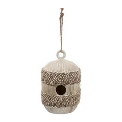 Room & Retreat Resin Bird House, White, 11.7 In