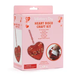 Meijer Corporate Seasonal Valentine's Day Heart Disco Craft Kit, 5 In, 1 Ct