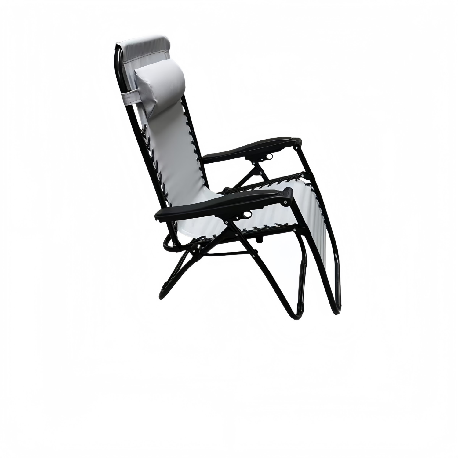 slide 2 of 2, Room & Retreat Gray Zero Gravity Sling Recliner, 62.9 in