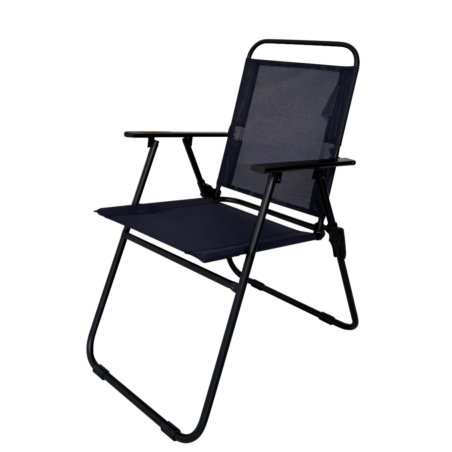 slide 3 of 4, Room & Retreat, Sling Folding Chair, Blue, 25.98 in