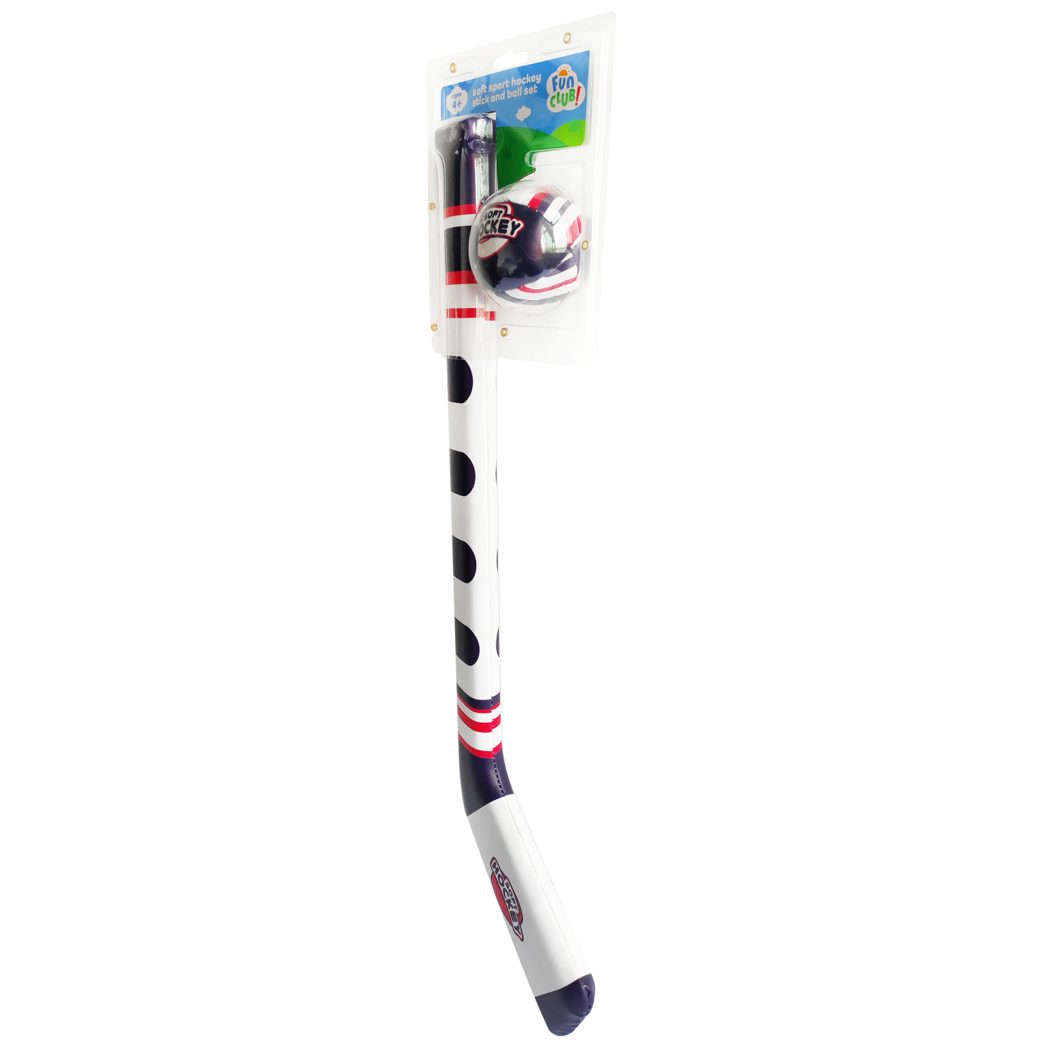 slide 3 of 5, FUN CLUB Soft Sport Hockey Stick and Ball Set, 24 in Stick, 2.8 in Ball, 1 ct