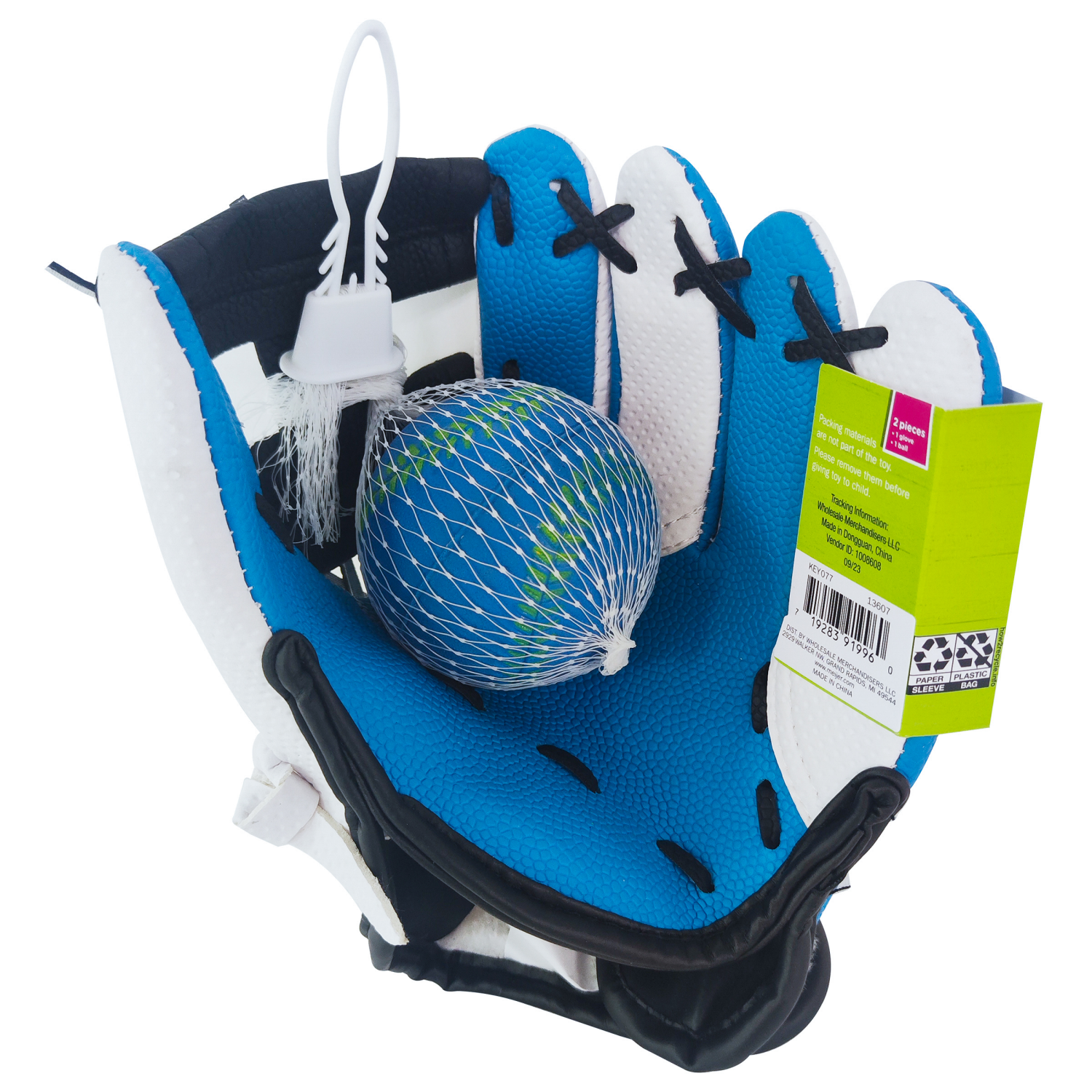 slide 4 of 5, FUN CLUB Baseball Glove W/ Ball AST 9", 1 ct