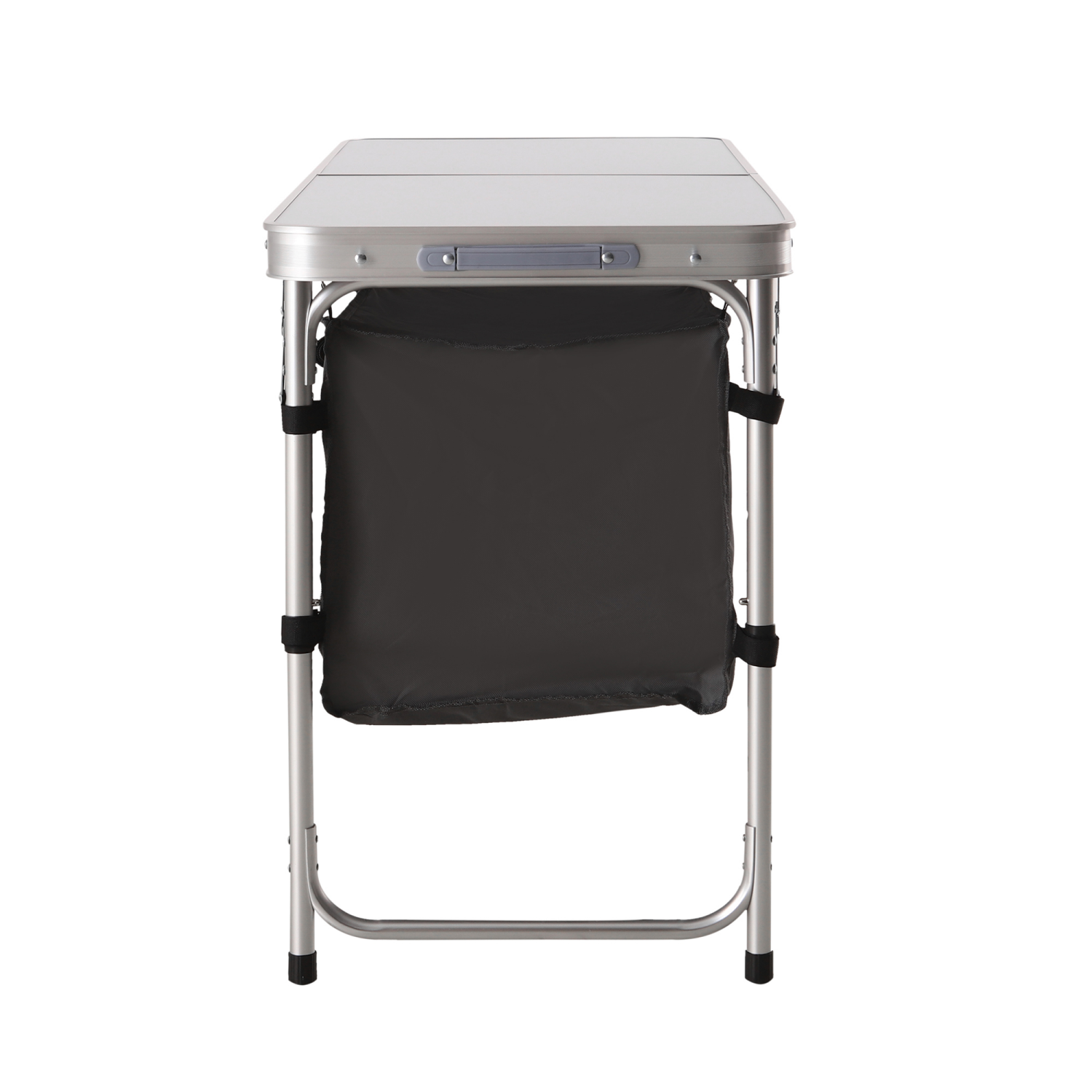 slide 4 of 8, LAKE & TRAIL ALUMINUM FOLDING TABLE WITH STORAGE, 47x18 x 21.3