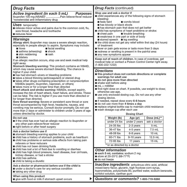 slide 8 of 29, Meijer Children's Ibuprofen Oral Suspension per, 100 mg, 5 ml, 4 oz