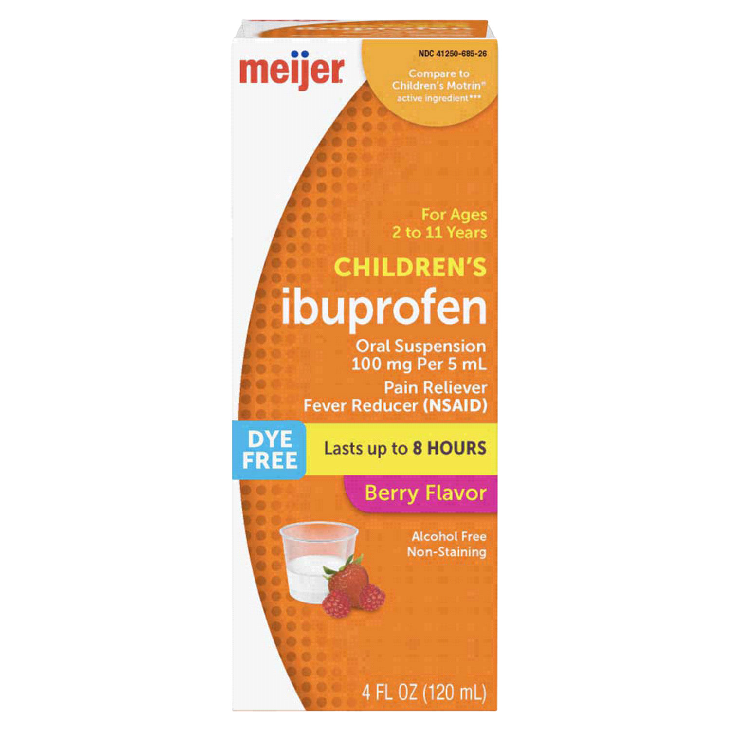 slide 1 of 5, Meijer Children's Ibuprofen Oral Suspension per, 4 fl oz