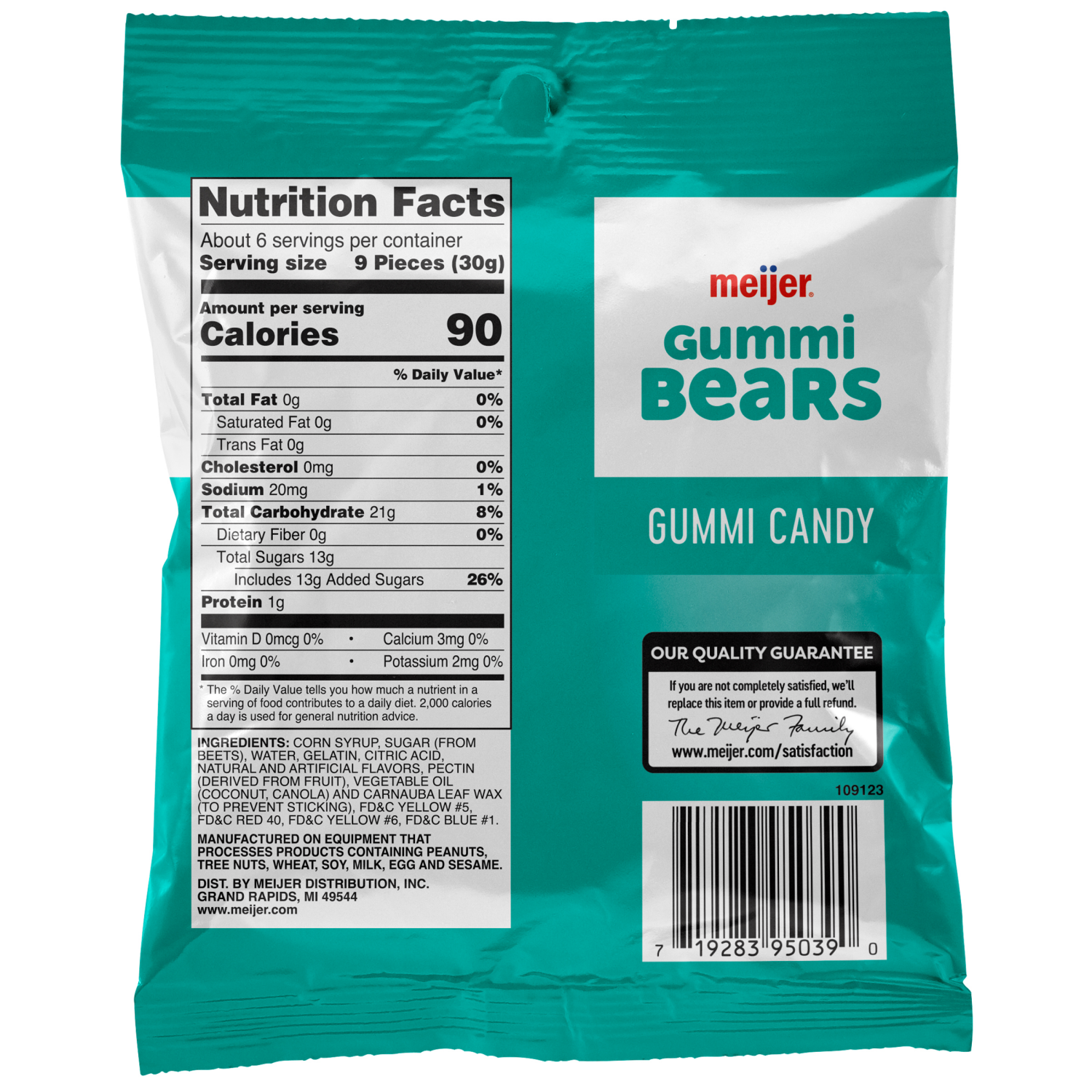 slide 2 of 2, Meijer Gummi Bears, 6 oz