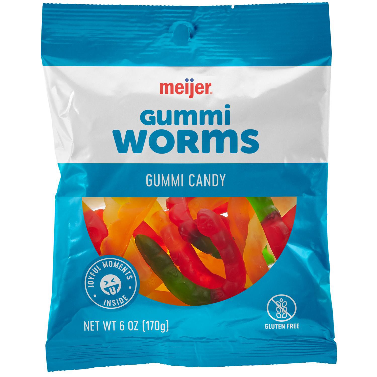 slide 1 of 2, Gummi Worms, 6 Oz, 6 oz