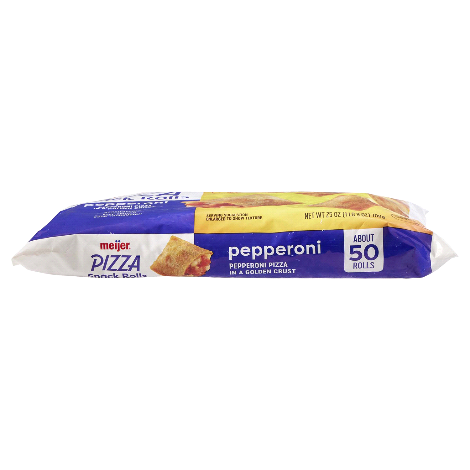 slide 3 of 4, Meijer Pepperoni Pizza Snack Rolls, 50 ct; 20 oz