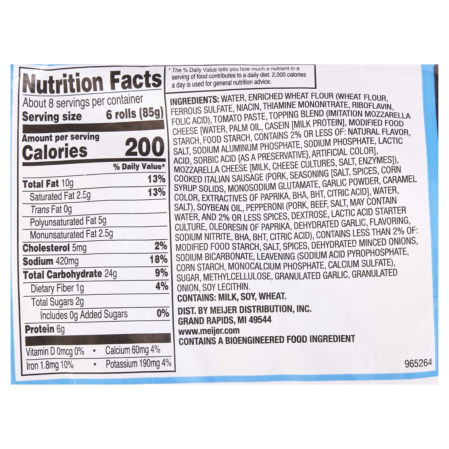 slide 2 of 4, Meijer Combination Pizza Snack Rolls, 50 ct