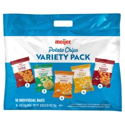 Meijer MIEIJER POTATO CHIPS VARIETY PACK 18 CT/1 OZ