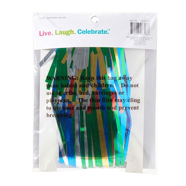 slide 20 of 29, Meijer Foil Fringe Backdrop, Multicolor, 3'x6.5', 1 ct