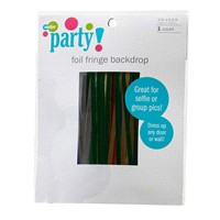 slide 3 of 29, Meijer Foil Fringe Backdrop, Multicolor, 3'x6.5', 1 ct