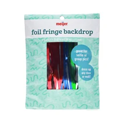 Meijer Foil Fringe Backdrop, Multicolor, 3'x6.5'