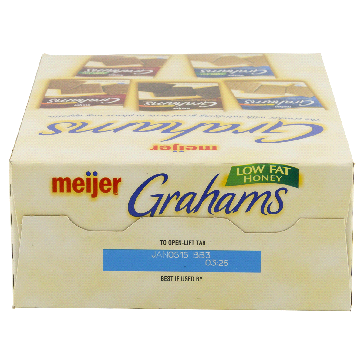 slide 4 of 6, Meijer Low Fat Honey Graham Crackers, 14.4 oz