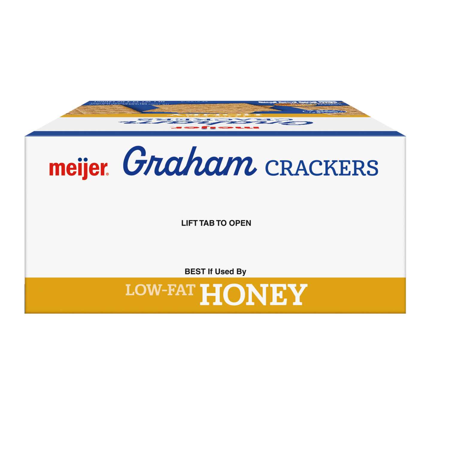 slide 5 of 5, Meijer Low Fat Honey Grahams, 14.4 oz