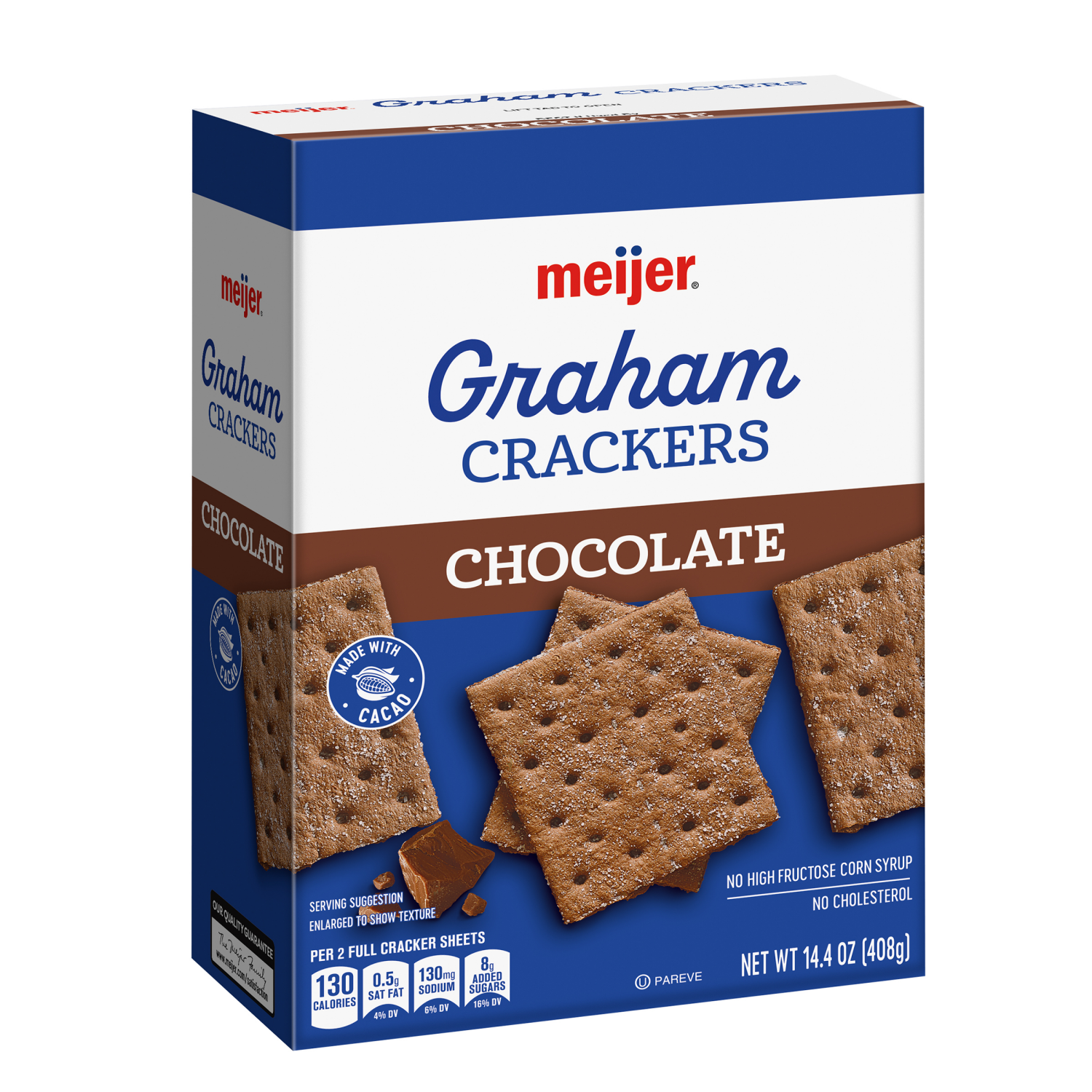 slide 4 of 5, Meijer Chocolate Graham Crackers, 14.4 oz