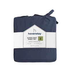 Havenstay Sheets, King, Navy