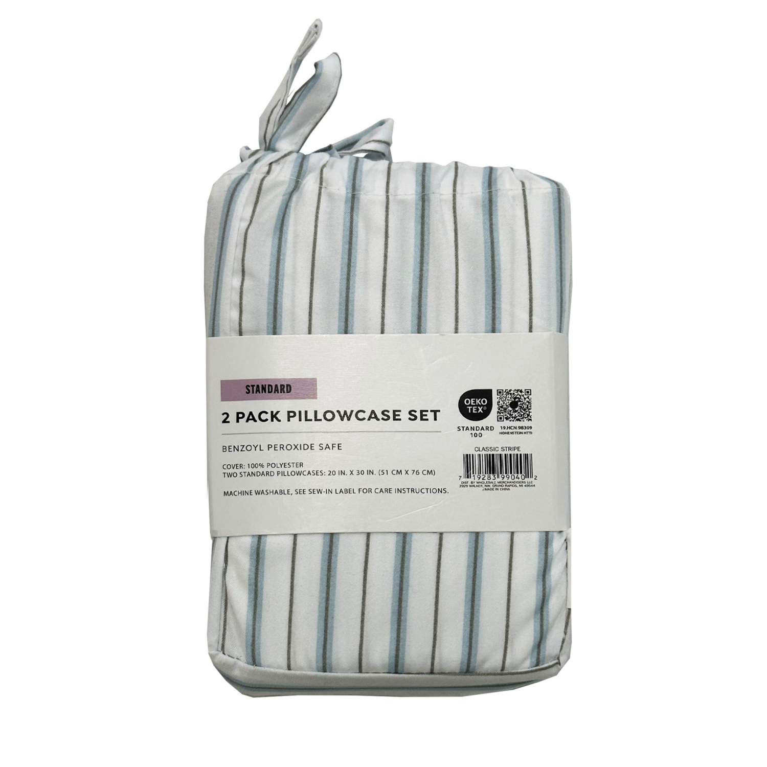 slide 2 of 4, Havenstay Pillowcases, Standard, Classic Stripe, standard