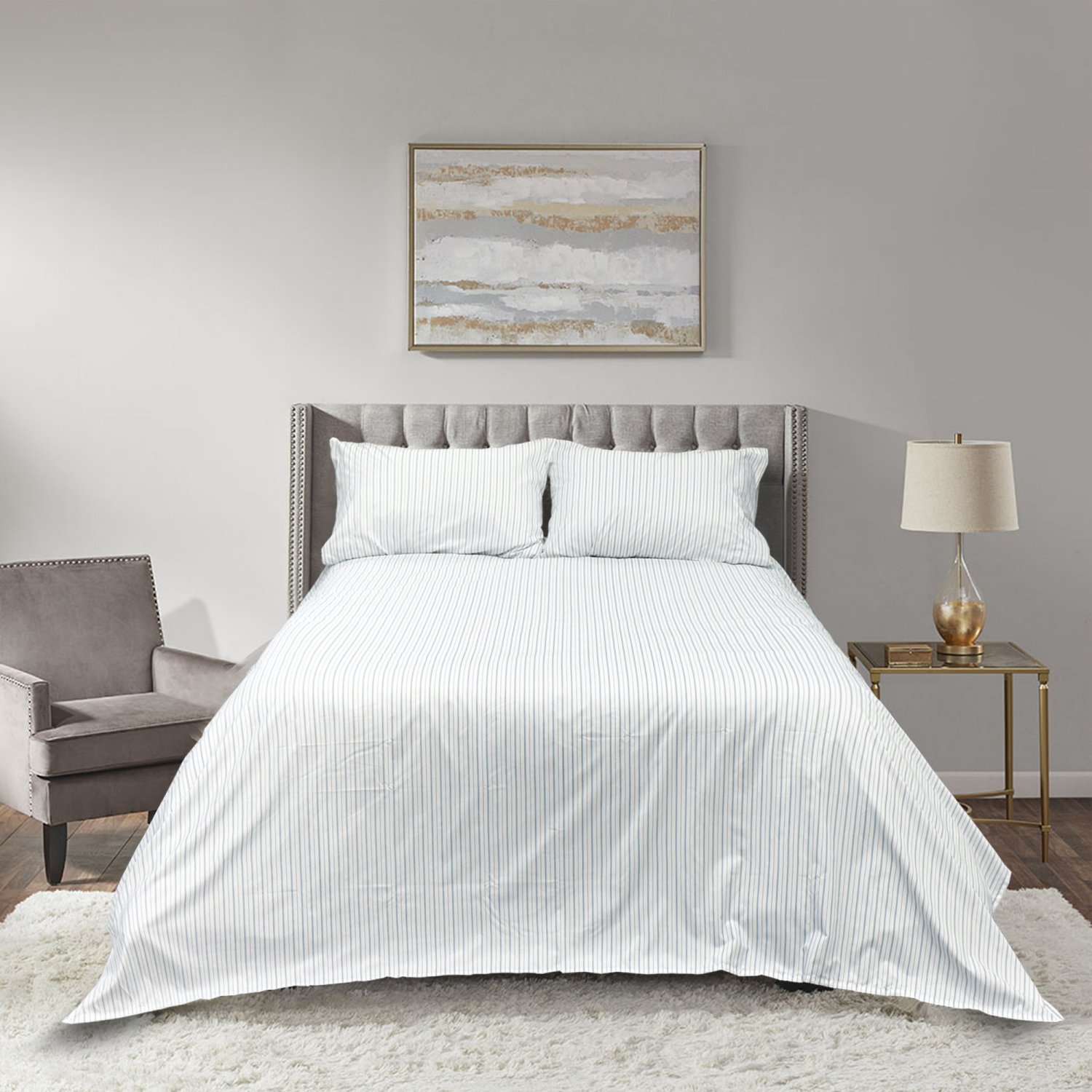 slide 3 of 4, Havenstay Pillowcases, Standard, Classic Stripe, standard