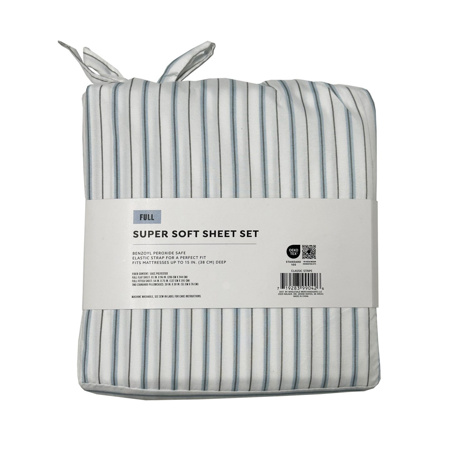 slide 2 of 4, Havenstay Sheets, Full, Classic Stripe, Full Size