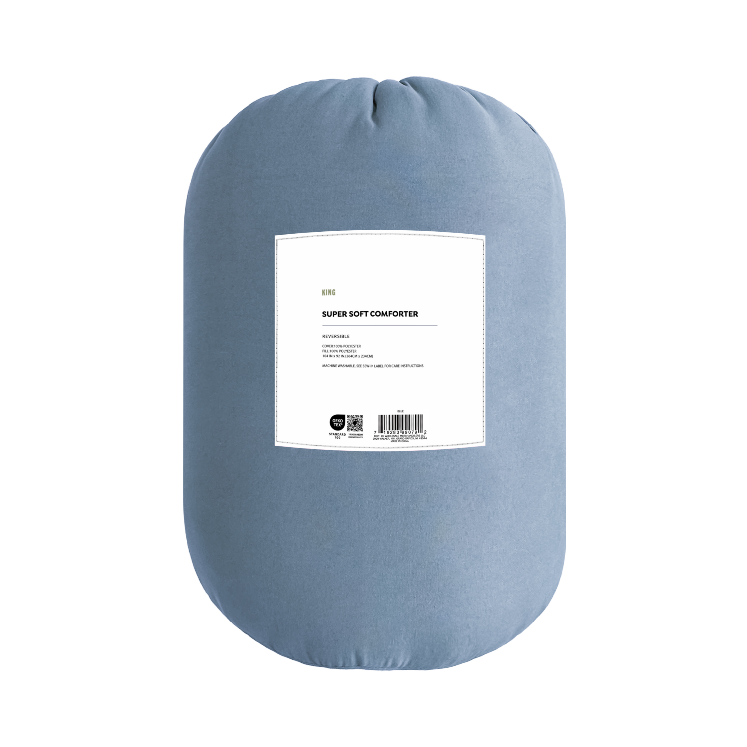 slide 2 of 4, Havenstay Geo quilt, King, Blue, 1 ct