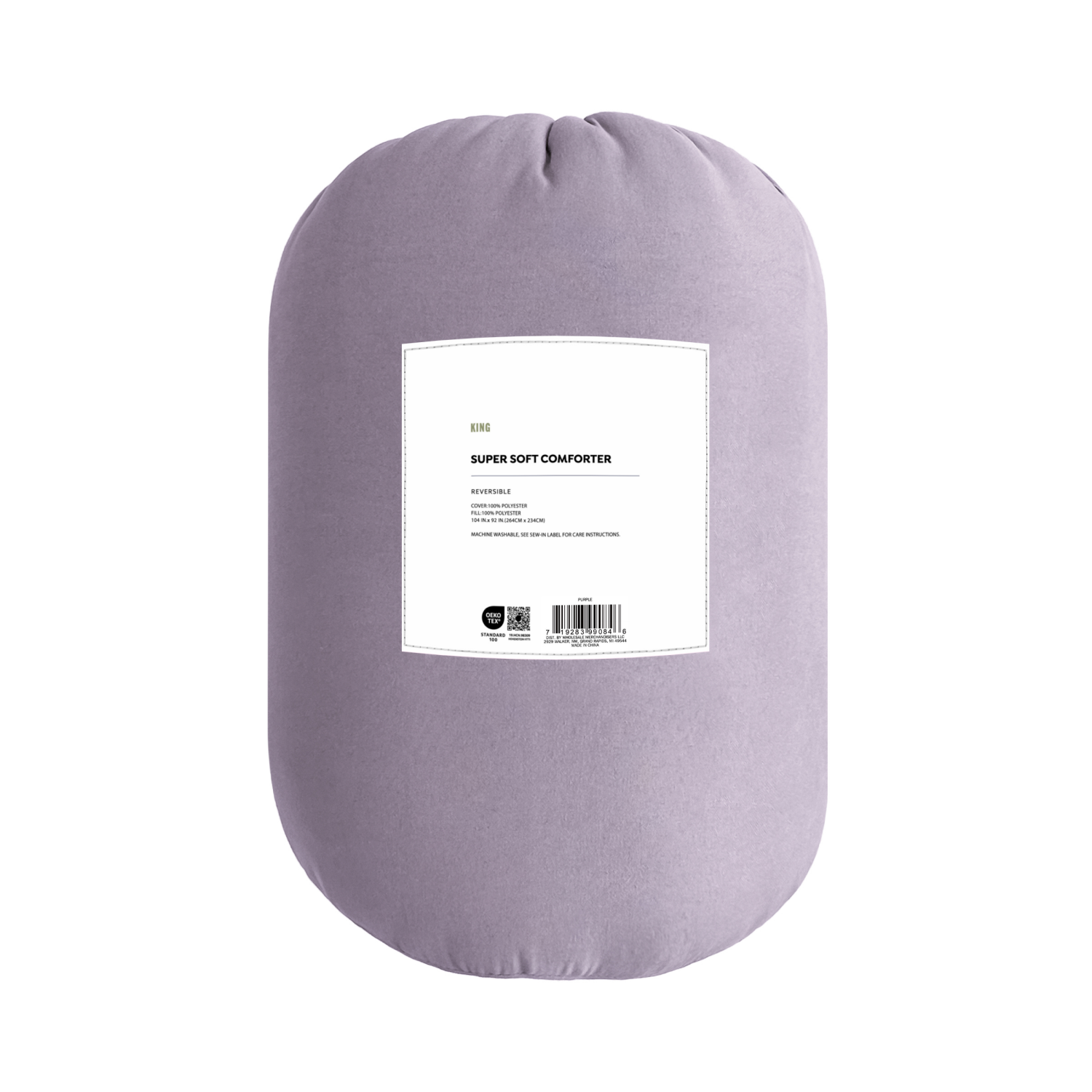 slide 2 of 4, Havenstay Geo quilt, King, Purple, 1 ct