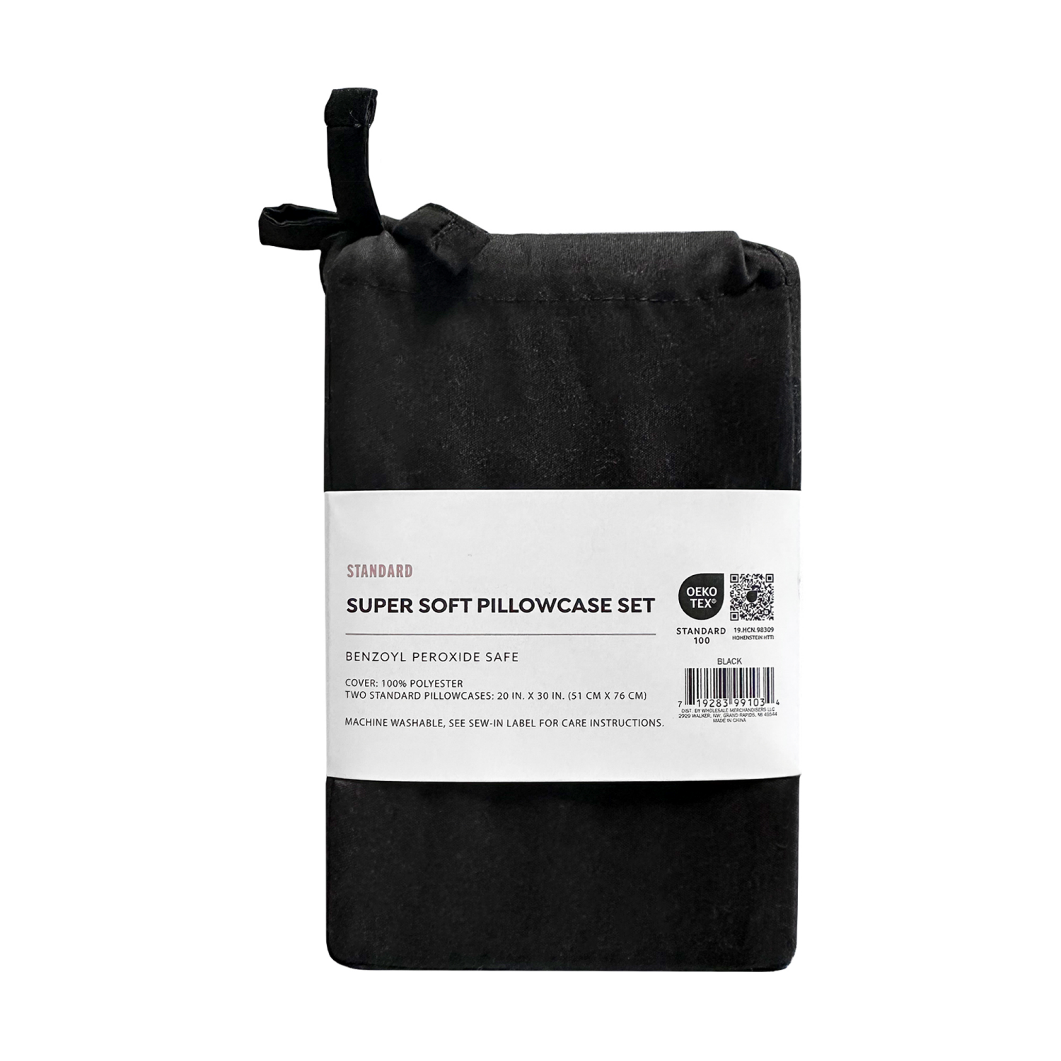 slide 2 of 4, Havenstay Pillowcases, Standard, Black, std pwcs