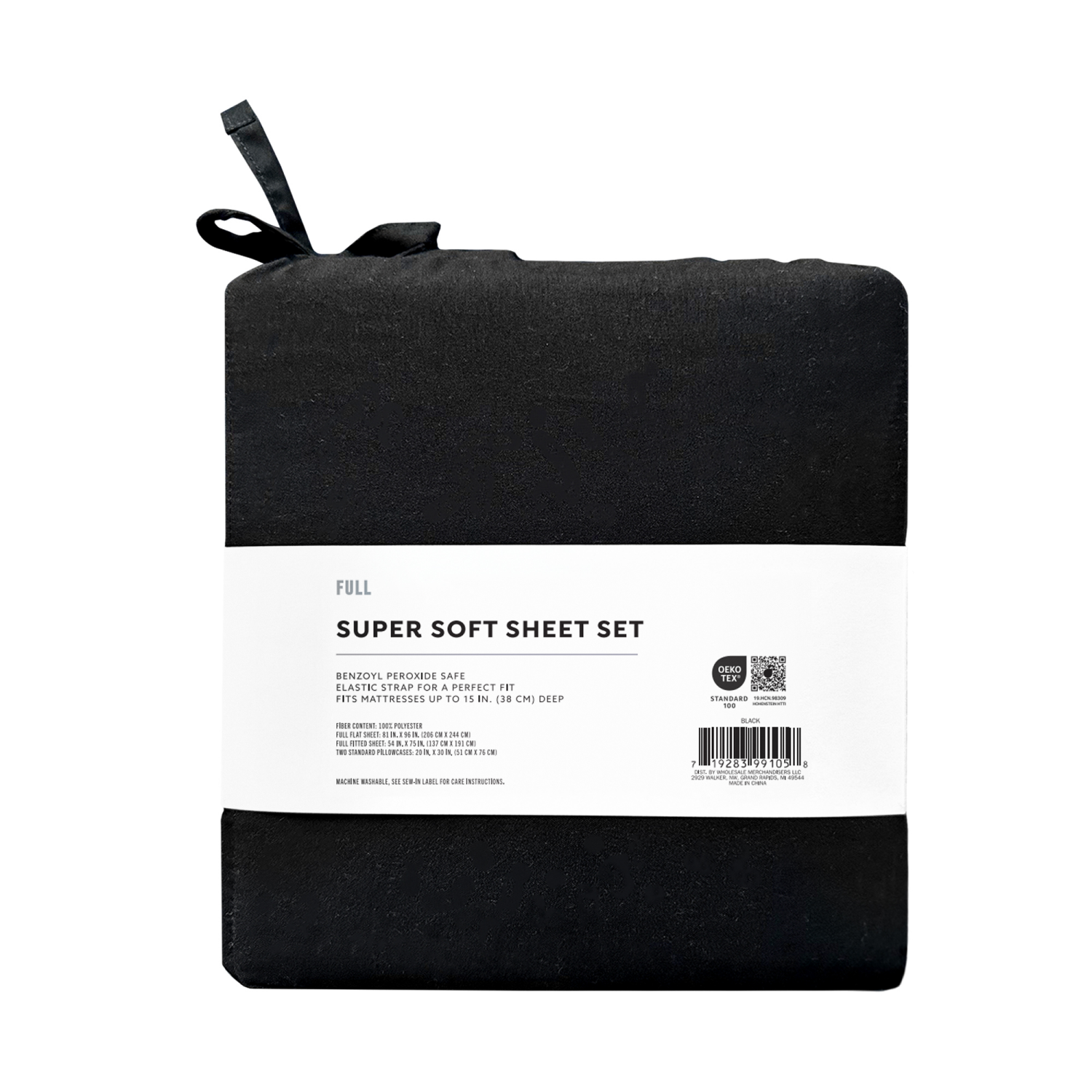 slide 2 of 4, Havenstay Sheets, Full, Black, Full Size