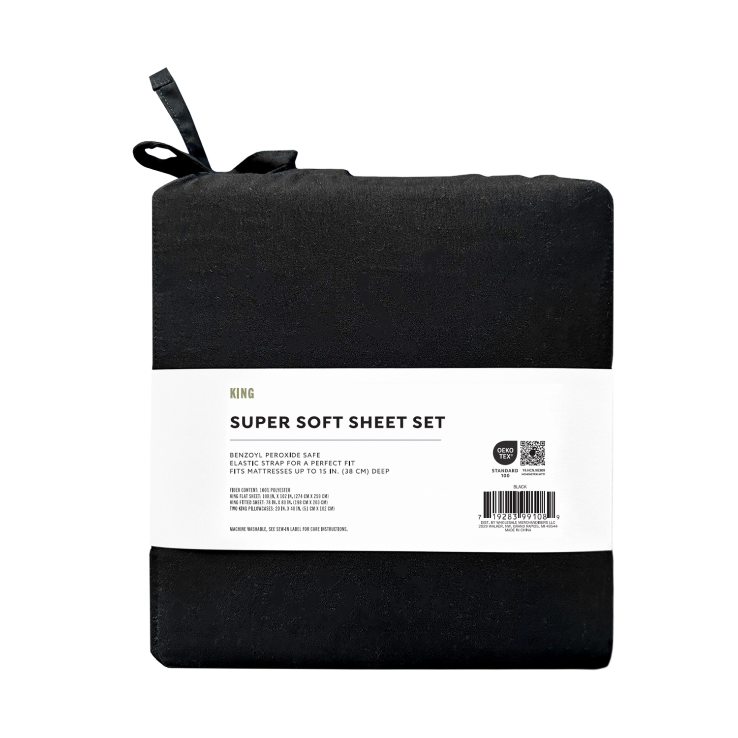 slide 2 of 4, Havenstay Sheets, King, Black, King Size