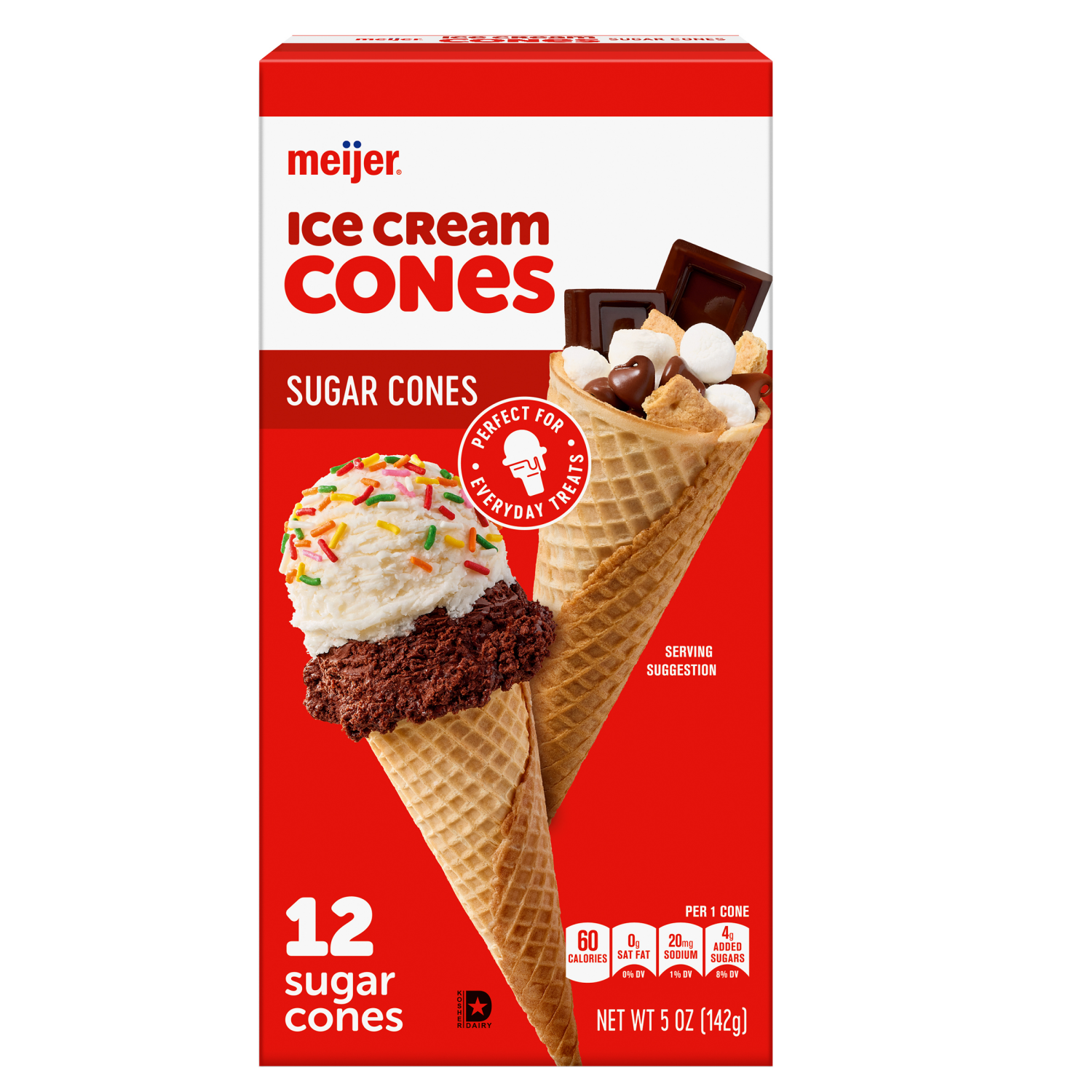 slide 1 of 5, Meijer Sugar Cones, 12 ct