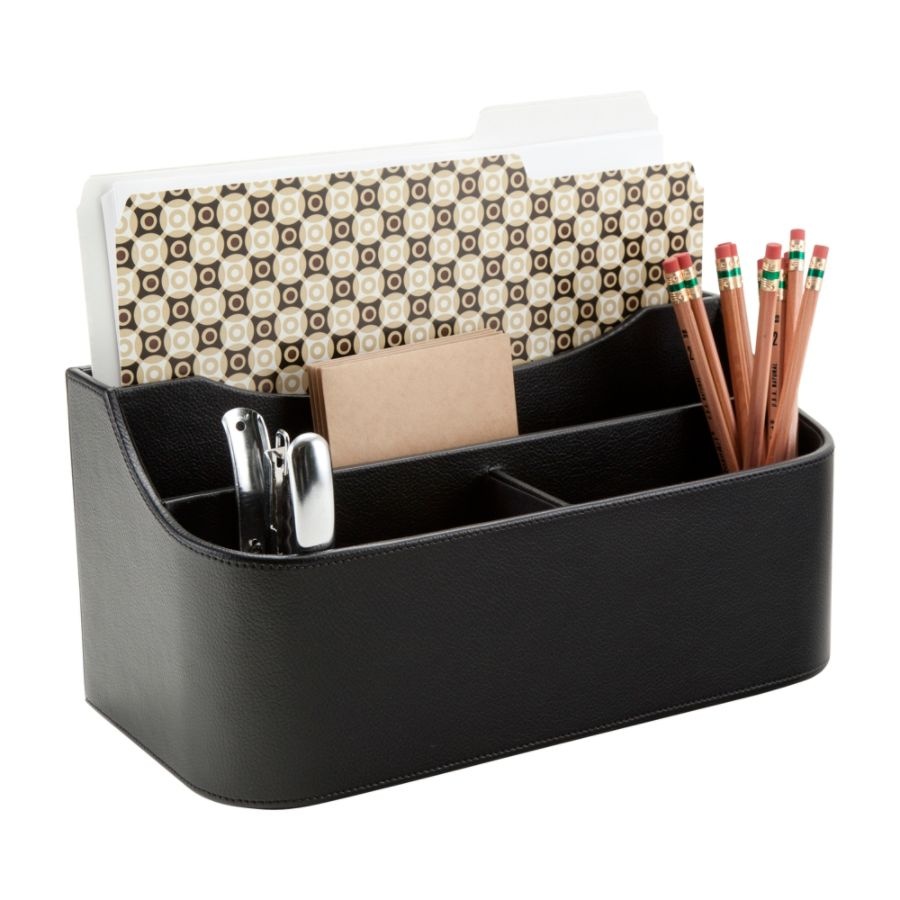 slide 2 of 6, Realspace Faux Leather Desk Valet, Black, 1 ct