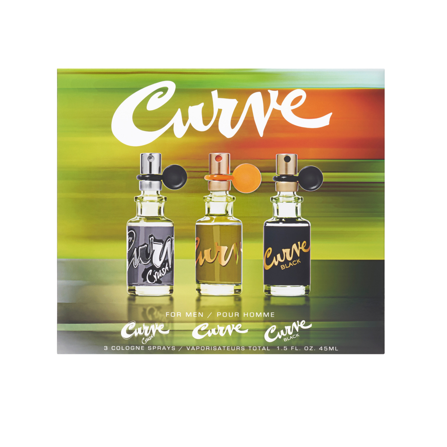 slide 2 of 7, Curve Mens 3pc Spray Coffret, 3 ct