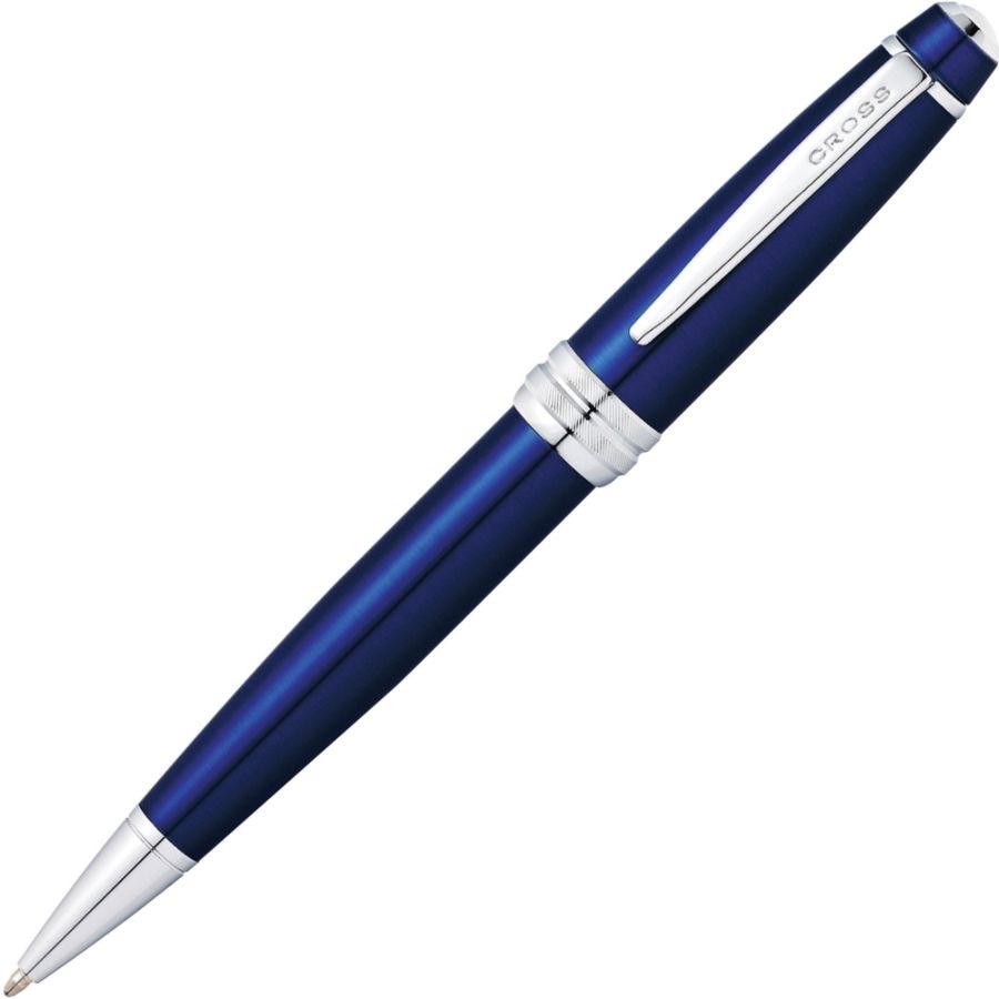 slide 3 of 3, Cross Bailey Ballpoint Pen, Medium Point, 0.7 Mm, Blue Barrel, Black Ink, 1 ct