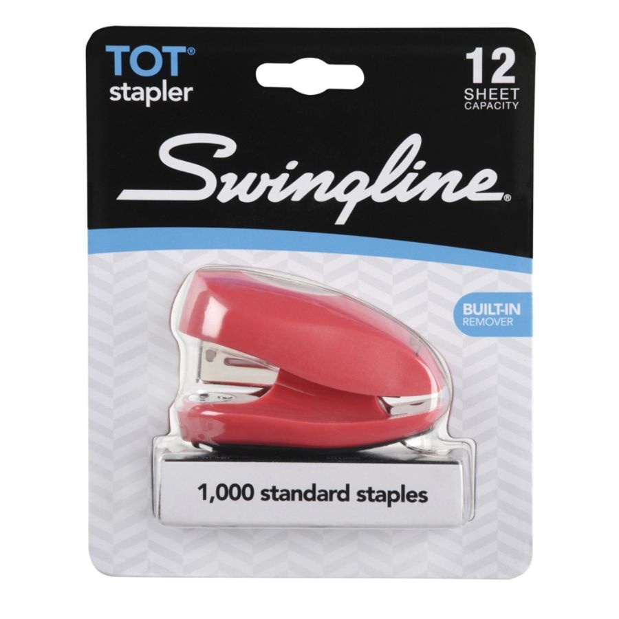 slide 7 of 7, Swingline Tot Miniature Stapler, Assorted Colors, 1 ct