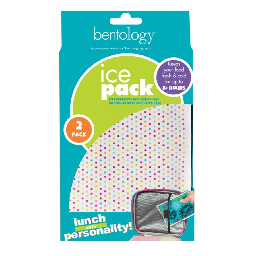 slide 7 of 10, Bentology Cool Packs - Multicolor, 2 ct; 4 1/4 in x 1 1/4 in x 7 1/4 in